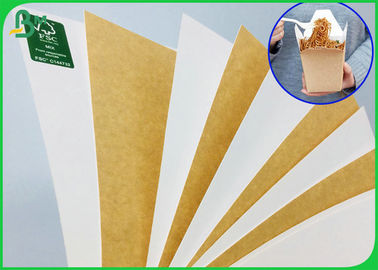 250gr 325gr Food Compliance White Coated Back Side Kraft Paper For Making Lunch Box