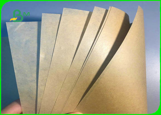 Natural Wood Pulp 40gsm + 10g PE Coated Brown Kraft Paper For Wrapping Baguette