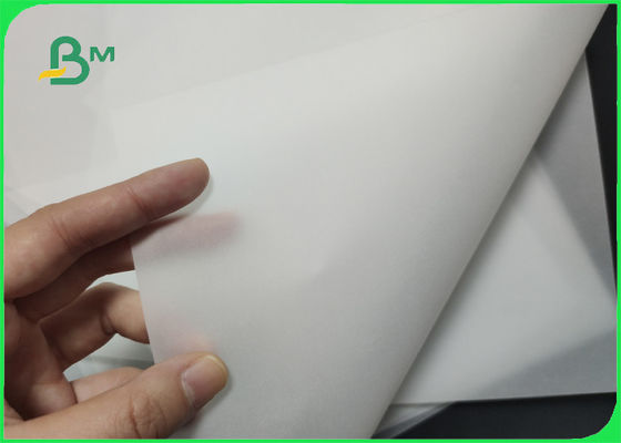 Eco - friendly 83gsm White Tracing Paper Roll For Office Semi - translucent