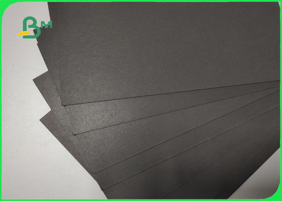 Eco - friendly 250gsm 300gsm Black Paper Roll For Label High Stiffness