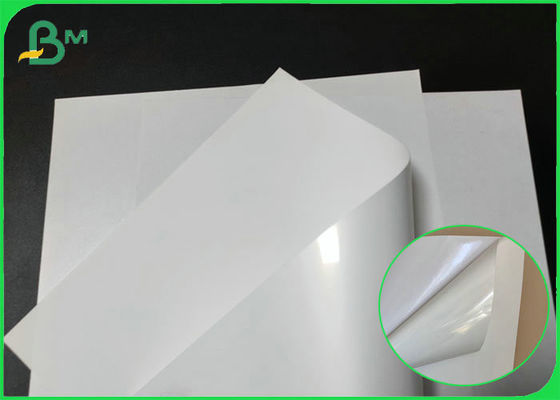 Water Resiatance High Glossy white Mirror Cast Coated Paper For Labels Printing