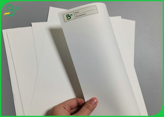 Waterproof 300um 350um Thick PP Coated matte white Polypropylene synthetic paper