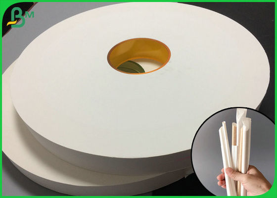 28gsm 38mm 44mm White Straw Wrapping Paper For Packaging Single Straw