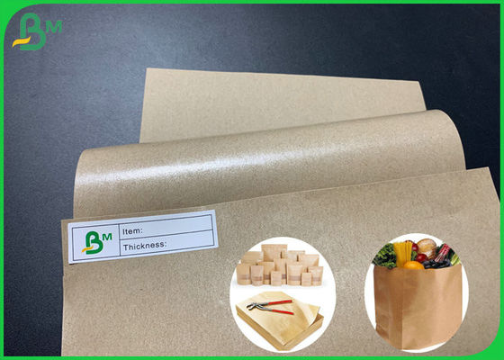 Oilproof 250g + 10g PE Coated Food Grade Brown Kraft Paper In Roll