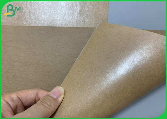 One Side15g Good Grade PE Coated Brown Kraft Paper For Salad Bowl Disposable