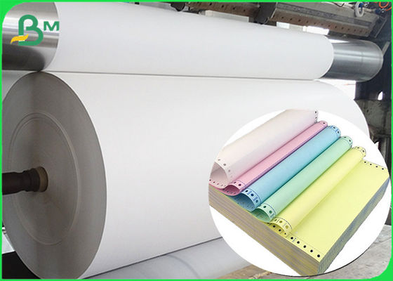 Colorful 55gsm NCR Carbonless Copy Paper Reel For Courier receipt CB CF CFB