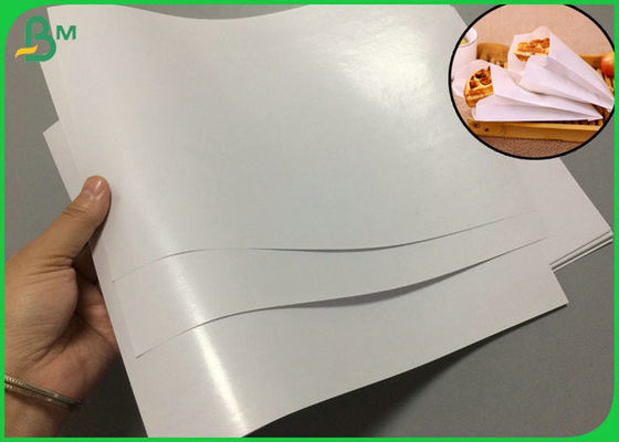 80gr 100gr PE Coated White Paper Grease Resistant For Restaurant Paper Bags