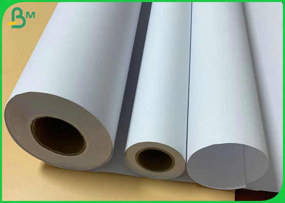 Large Format Uncoated 28LB White CAD Plotter Paper 54'' x 300ft Roll
