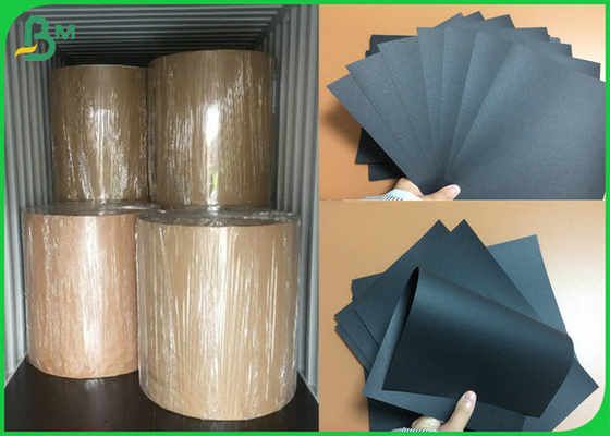157gr 200gr 250gr Printable Good Stifiness Black Cardboard For Paper Bag