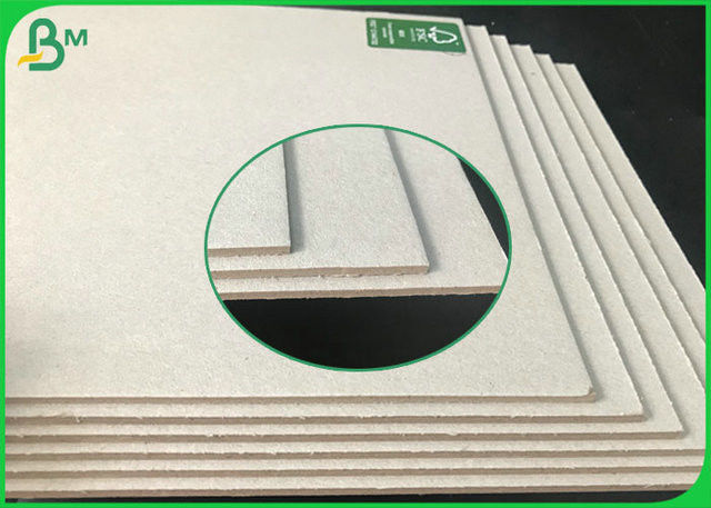 2mm 2.5mm Thick Recycled Pulp Grey Cardboard 70 * 100CM Sheets