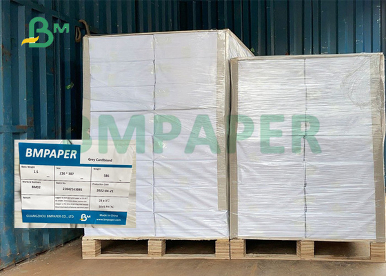 216 * 307mm Environmental Grey Board For Package Box High Stiffness