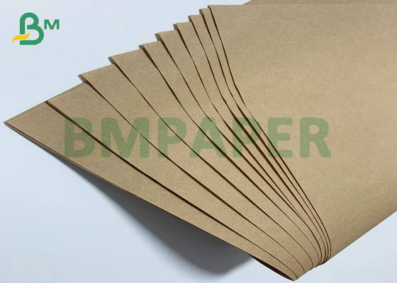 80gsm 90gsm Dark Brown Color Extensible Sack Kraft Paper Rolls 102cm