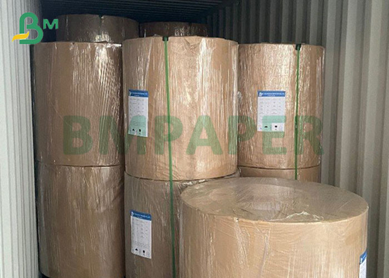 Cement Bags Material 80gsm Semi Extensible Virgin Kraft Paper 102cm width roll