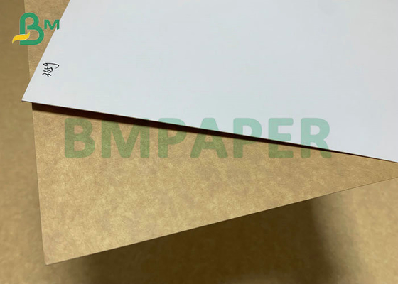 90cm Roll 250g 300g White Coated Brown Kraft Board For Food Packaging Box