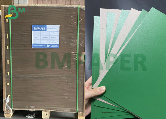 2mm Green Lacquered Cartons C1S Grey Cardboard Stiffness Offset Paper