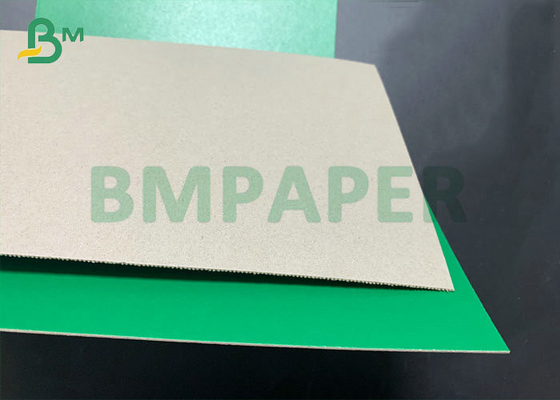 700 x 1000mm 1mm 2mm Green Coated Cardboard Grey Back Stiffness Paperboard