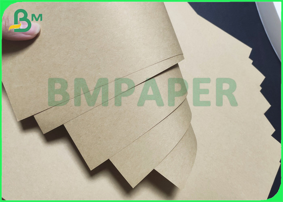 60gsm BKP Brown Kraft Paper 330mm X 2000m Per Roll For Packaging