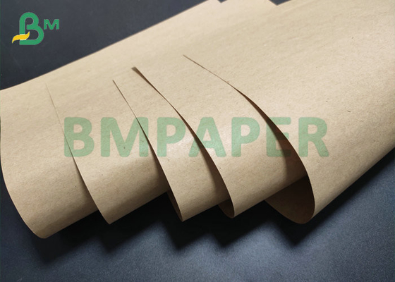 Small 40gsm 50gsm BKP Brown Kraft Paper 50mm 68mm Wide For Packaging