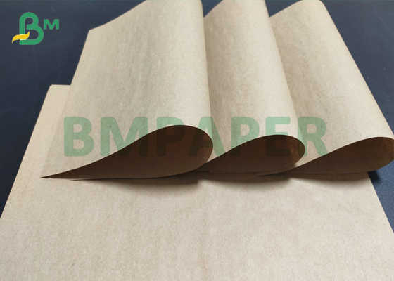 Small 40gsm 50gsm BKP Brown Kraft Paper 50mm 68mm Wide For Packaging