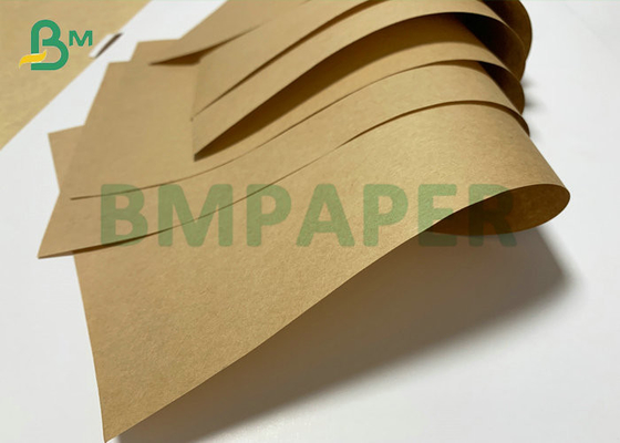 Wood Pulp 100gsm 120gsm Brown Kraft Paper Roll For Making Bag