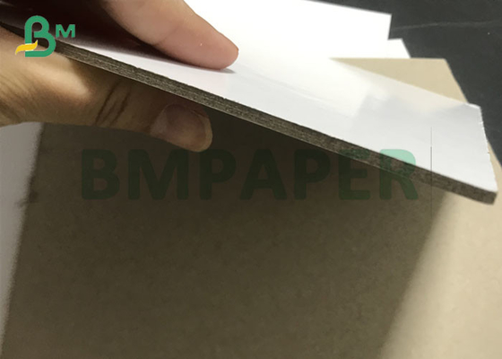 Recycled Pulp 0.8mm To 3mm Thick White / Black Laminated Grey Paperboard sheets