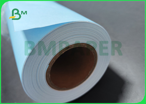 Signle Sided Blue Color Cad Paper For Wide Format Inkjet Printer 20&quot; x 50 yards