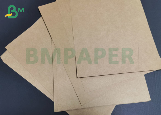 Virgin Pulp 125gsm To 450gsm Natural Brown Color Kraft Paper Board 64 * 79cm