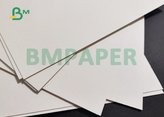 0.7MM 0.9MM Bleached White Uncoated Paper For Food Fresh Card 450 x 630mm