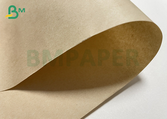 Wet Resistance Brown Straw Paper With Pure Wood Pulp In Roll