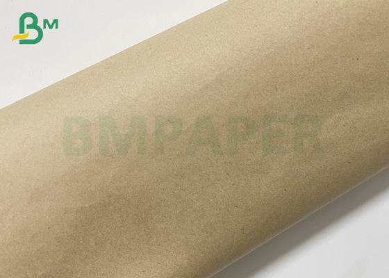 Wet Resistance Brown Straw Paper With Pure Wood Pulp In Roll