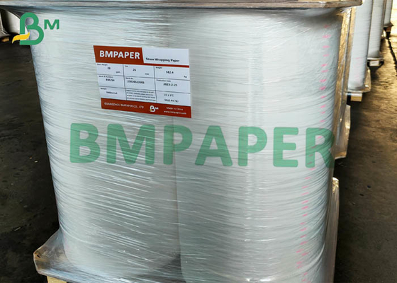 28gsm White Straw Packaging Paper In Roll 32mm 35mm 37mm 38mm