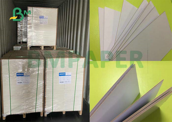 0.7MM 0.8MM 2 Side White Coated Laminated Paperboard To Mount Paper  70 x 100cm