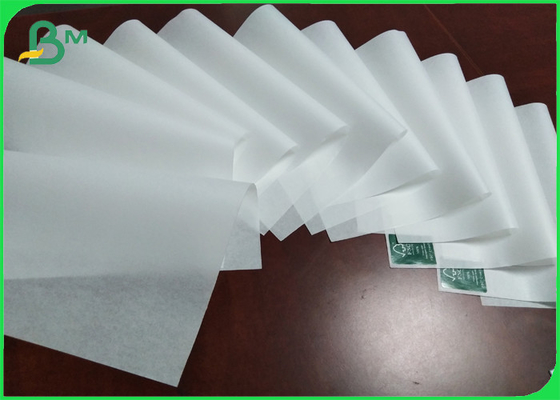 Machine Glazed MG White Kraft Paper Roll 35gsm 40gsm For Food Service