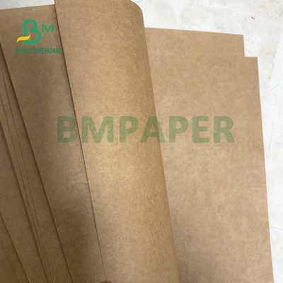 80gsm Dark Brown Kraft Liner Paper For Rice Bags High Strength