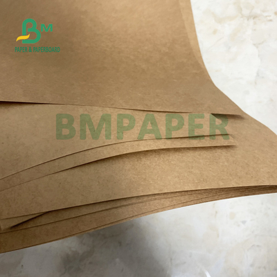 80gsm Dark Brown Kraft Liner Paper For Rice Bags High Strength