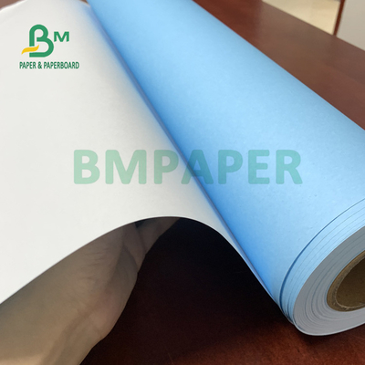 20lb One Side Blue CAD Plotter Paper heat resistance  24'' X 150m