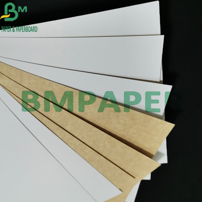 230gsm Brown Bottom Of White Coated Eco - friendly Liner Kraft Paper For Packing