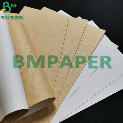 230gsm Brown Bottom Of White Coated Eco - friendly Liner Kraft Paper For Packing