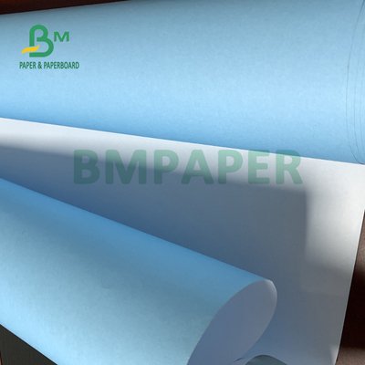 30'' X 1000m Single Side Blue Engineering Paper Water Resistance 80gsm