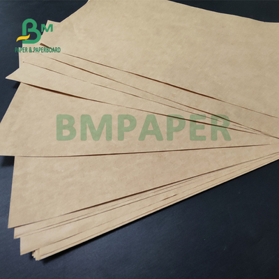 75gsm 80gsm Brown Cement Bag Kraft Paper Strong Burst Resistance 69 x 100cm