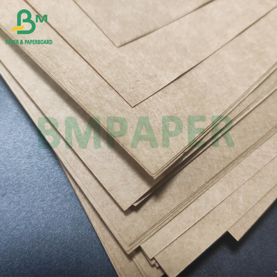 Semi Extensible Brown Kraft Paper Cement Kraft Bags Paper 90gsm 50kg