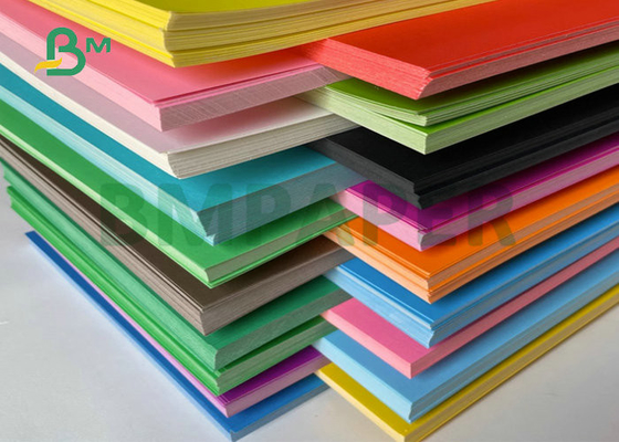 80gsm 100gsm Smooth Surface Colorful Offset Cardboard Green Yellow Red