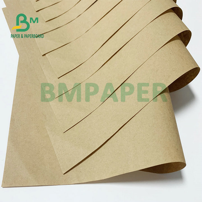 Wood Pulp Uncoated 75gsm 80gsm Brown Natural Kraft Paper To Produce Cement Bags