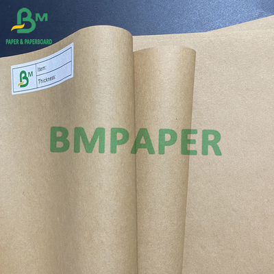 70gsm 80gsm Extensible Kraft Paper Rolls For Brown Cement Bags High Weight Capacity