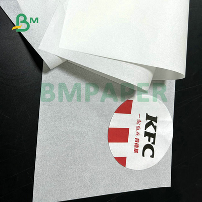 32gram 35gram 40gram 2 sided Greaseproof Oil Protection Paper For Hamburg Wrapped