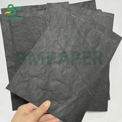 0.55mm Black Biodegradable Durable Washable Jeans Label paper