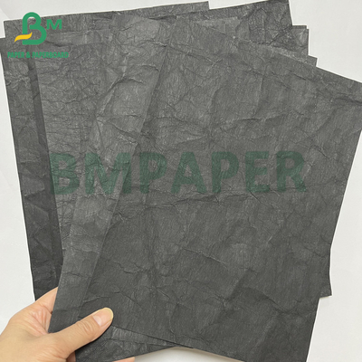 0.55mm Black Biodegradable Durable Washable Jeans Label paper