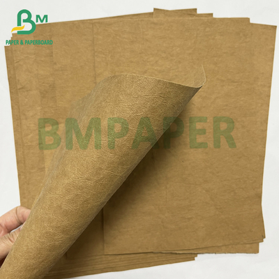 Washed 0.55mm Brown Washable Paper Sustainable Packaging Paper