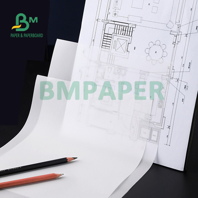 95gsm 150gsm Translucent White Tracing Paper For CAD Drawing 22 x 28 inches