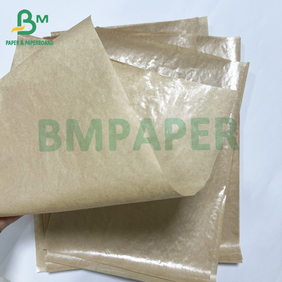 35 + 10 GSM Brown Greaseproof Fry Food Bags PE Coated Craft Paper